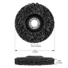 10 Pcs 4 5  X 7 8  Black Poly Strip Discs  Rust Paint Oxidation Remover