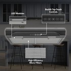 Broan-nutone 30  Under Cabinet Range Hood  Energy Star 350 Max Blower Cfm  Black