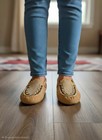 Vintage 1970 s Native American Beaded Moccasins  3