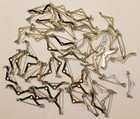 50 Pcs Silver Nickel 32mm 1-1 4  Locking Catch Bar Pins Jewelry Brooch Pin Backs
