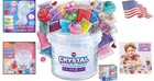 Jumbo Crystal Slime Kit - 4 Lb Clear Slime Bucket With 29 Fun Add-ins For Kids