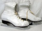 Vintage Nestor Johnson Ice Skates     Genuine Chicago Usa Johnsons White Skating