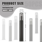 10ml Travel Perfume Spray Bottles Refillable Mini Plastic Atomizers 100pc