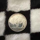 1 Buffalo Silver Round 1 Oz  999 Fine Silver Coin Dated 2017