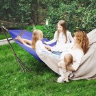 Tranquillo Double Hammock With Stand Included Foldable Inhouse  Outdoor  Blue