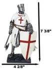 Templar White Cloak Caped Medieval Crusader Axeman Knight At Day s End Figurine