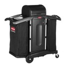 Rubbermaid Commercial Products Fg9t7800bla Housekeeping Cart 54 In H 68 Gal Cap 