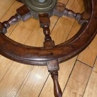 Nautical Beach Ship Wheel Wooden Steering Wheel 24  Maritime Boat Ships Captains