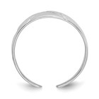 14k White Gold Fancy Toe Ring Gift For Women