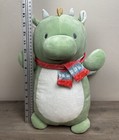 Squishmallow Hug Mees Jak Green Dragon 14  Soft Plush Pillow Winter Rare Scarf