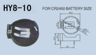 10pcs lot Cr2450 2450 Coin Cell Button Battery Socket Holder Case 2 Pins 3v
