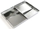 Vintage Fishing D3 Silver Cigarette Case   Metal Wallet Card Money Holder