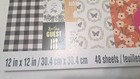 Recollections The Avenue 12 X 12    Scrapbook Paper Pad One Sided 48 Sheets New
