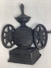 Vintage Black Cast Iron Kitchen Wall Decor Plaque Coffee Grinder 6  X 5 75 
