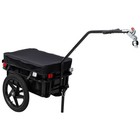 Bike Cargo Trailer Bicycle Cart Steel Wagon Trailer W  600d Pvc Waterproof Cover