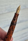 Vintage Waterman s 1920 s Red Ripple Ideal Fountain Pen 52v 