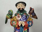 Mexican Folk Art Wood Carving St  Francis Animals Dog Birds Hand Painted 10   