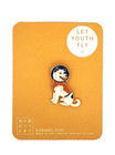 New Laika Astronaut Space Dog Rocket Programs Russian Soviet Enamel Lapel Pin