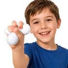 Needoh Snow Ball Crunch Squishy Stress Ball     Soft Sensory Fidget Toy For Squeez