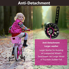 Training Wheels Flash Mute Wheel Bicycle Compatible For Bikes Of 12 14 16 18 20
