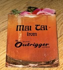 Vintage 1970s Mai Tai From The Waikiki Outrigger Hotels - Drink Menu