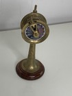 Decorative Miniature Brass Ship   s Engine Order Telegraph With Wooden Base