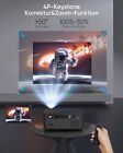 4k Projector 60000lms Native 1080p 3d 5g Wifi Bluetooth Video Home Theater Black