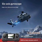 4drc L2 4ch Rc Helicopter 8k Camera 6-axis Gyro Black Hawk Military With Screen