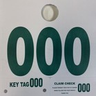 Auto Service Dispatch Numbers Mirror Tags 3-digit White - 1000 Qty  u2 