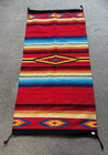 El Paso Saddleblanket Co  Southwestern Aztec Print Blanket Rug - 64  X 31 5 