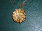 Estee Lauder Perfume Compact Necklace Lapis Cabochon