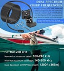 For Humminbird Helix 5 7 8 9 10 12 Sonar 710274-1 Xnt 9 Hw T Transom Transducer