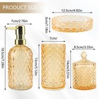 5 Pack Bathroom Soap Dispenser Set  Toothbrush Holder For Bathroom Accessories