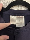 Rasco Fr Men s Long Sleeve Henley T-shirt In Navy Blue Hrc 2 Size 2xl