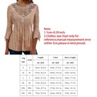 Womens Lace Tunic Tops Ladies 3 4 Sleeve Casual Autumn T Shirt Blouse Us