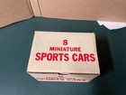 Marx   8 Miniature Sports Cars Mib Hard Plastic Service Station Cars