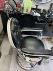 Antique Theo A Kochs Round Back Black Barber Beauty Chair Hydraulics Work  Read