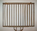 Old Antique Vtg 1900s Hand Held Twisted Wire Open Fire Hearth Grill Very Nice