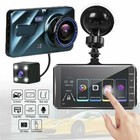 4  Dash Cam 1080p Dual Lens Front rear Car Dvr Recorder W  Parking Monitor