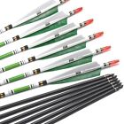 30  32  Carbon Arrows Turkey Feather Spine 500 For Hunting Compound Recurve Bow