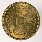 1952 Morocco 10 Francs Y 49 Unc