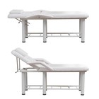 Professional Massage Bed Adjustable Height   Backrest Spa Facial Bed  White