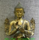 10 6   Old Tibet Purple Bronze Gold Je Kama Tsongkhapa Zongkaba Buddha Statue