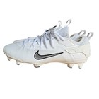 New Nike Huarache 9 Elite Low Lax Lacrosse Cleats Fd0089-101 White black Size 9