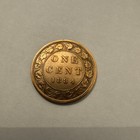 1884 Canada Bronze One Cent Large Penny Victoria Canadian Penny
