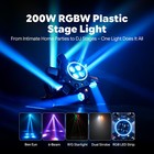 6 Arms Bee Eye Stage Moving Head Light Dmx Rgbw Led Dj Disco Party Beam Lighting