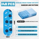 140 Pcs Bowling Tape Bowling Finger Thumb Tapes Bulk For Ball Hole Thumb Prot   