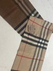 Burberry Cashmere Plaid Rectangle Scarf Fringe Two Toned 