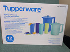 Tupperware Heritage 2 Pitcher   4 Tumbler Set With Lids Blue Green