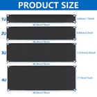 1u 2u 3u 4u Blank Panel Metal Rack Mount Flat Filler For 19  Server Rack Cabinet